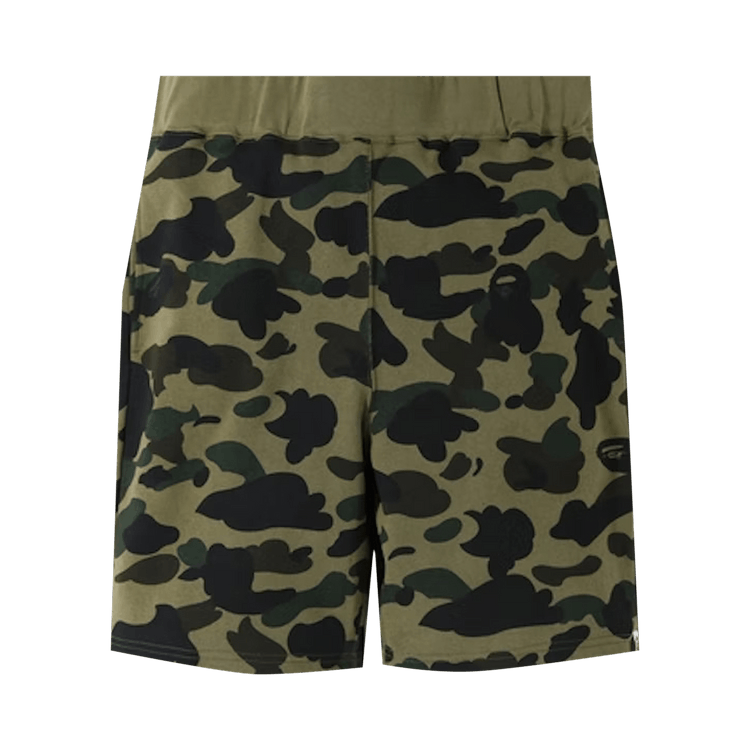 BAPE 1st Camo Sweat Shorts "Green"
