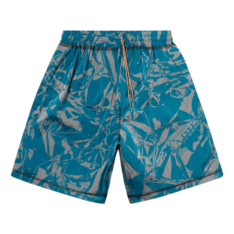 Aries Crinkle Windcheater Shorts "Blue"