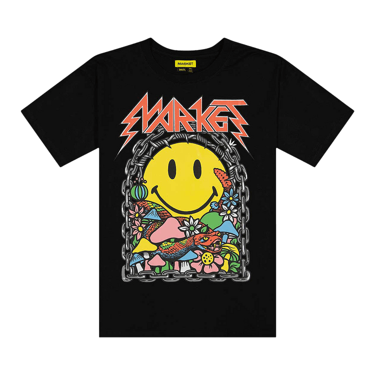 Market Smiley Iron Market Tee "Black"