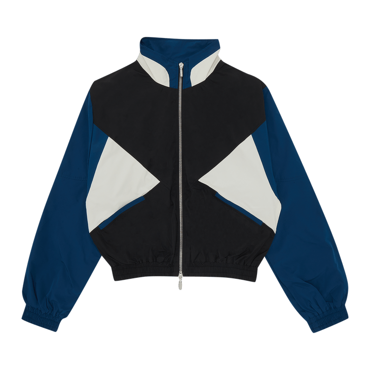 Rhude Color Blocked Track Jacket "Black/Slate"