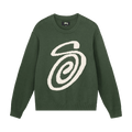 Stussy Curly S Sweater "Green"