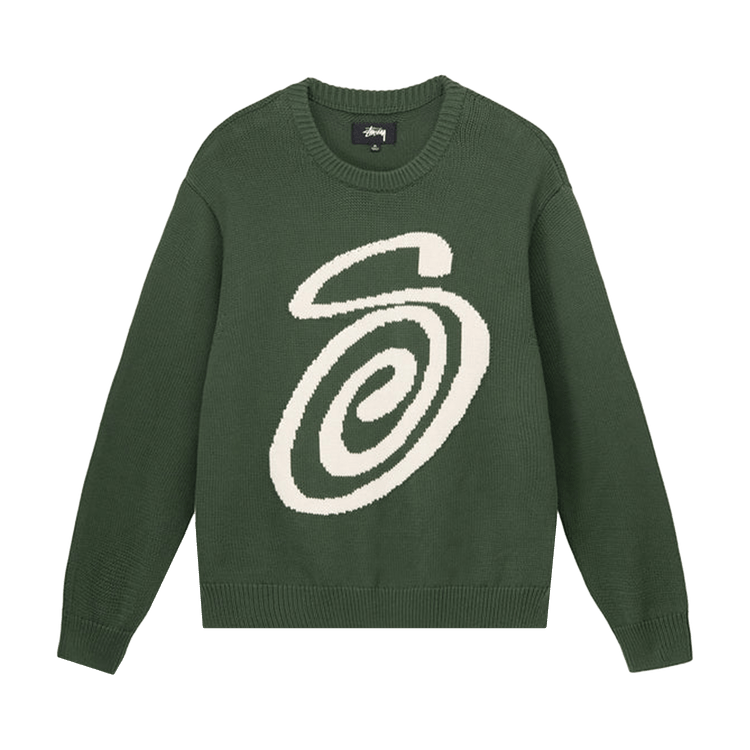 Stussy Curly S Sweater "Green"