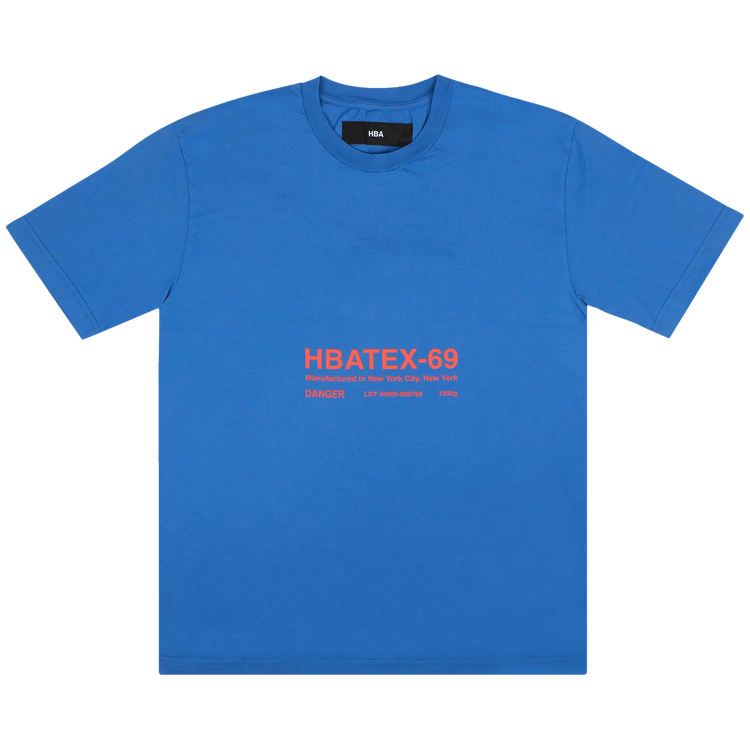 Hood By Air HBATEX 69 Short-Sleeve T-Shirt "Blue"