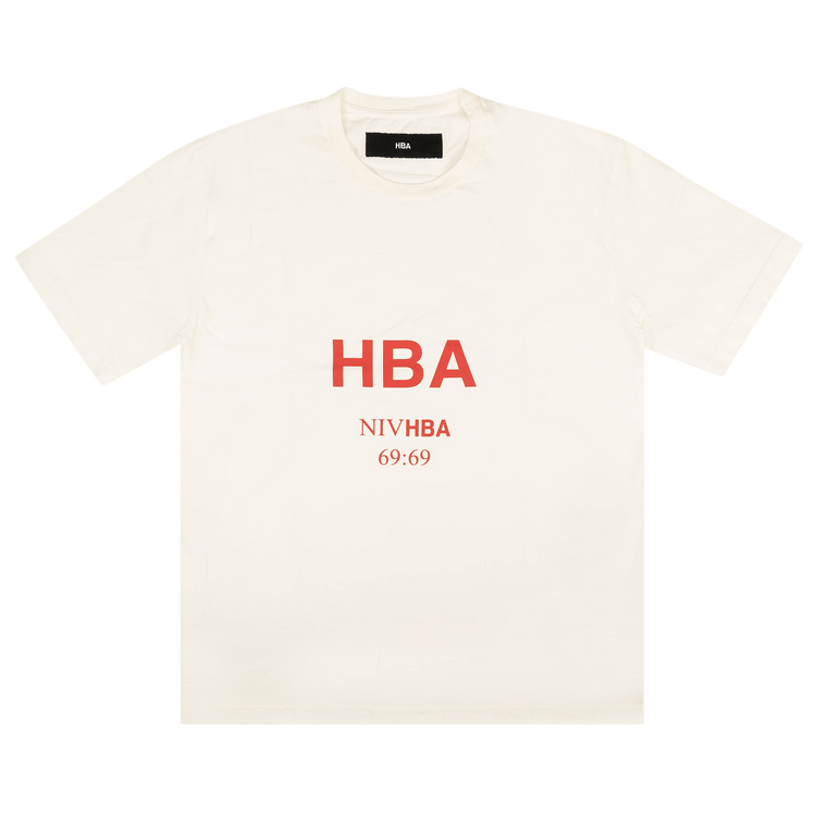 Hood By Air Red Logo Short-Sleeve T-Shirt "White"