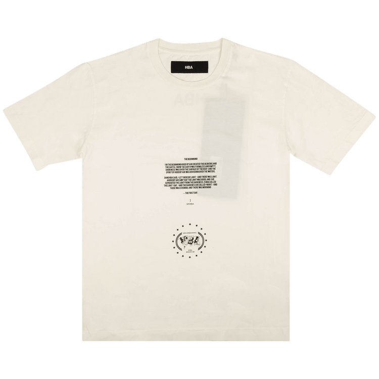 Hood By Air The Beginning Short-Sleeve T-Shirt "White"