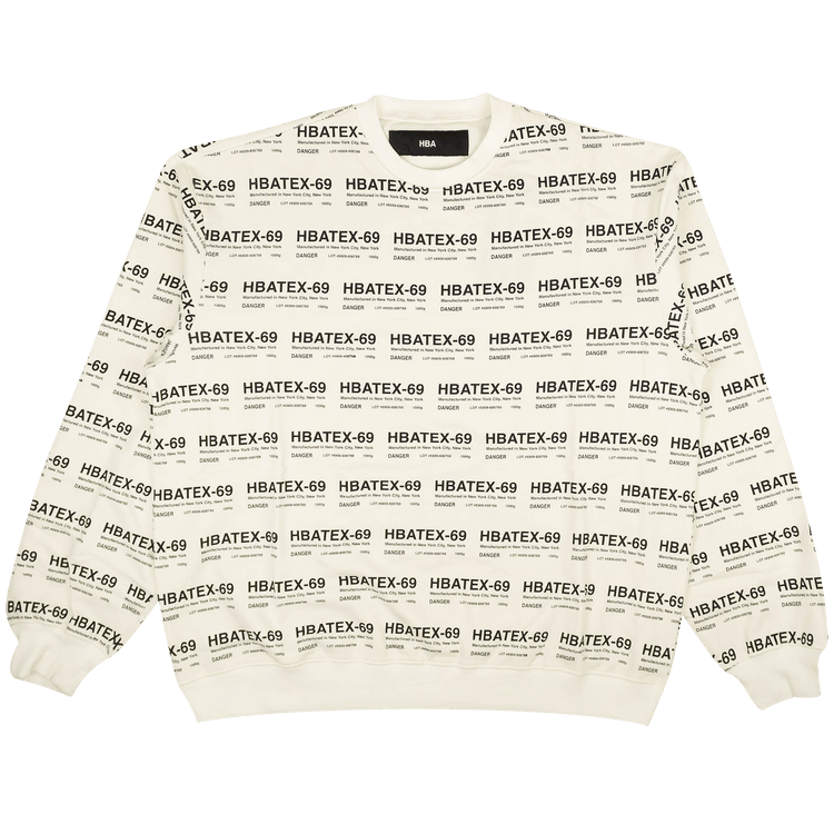 Hood By Air Printed Sweatshirt "White"