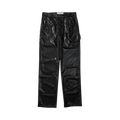 Song for the Mute Long Work Pants "Black Leather"