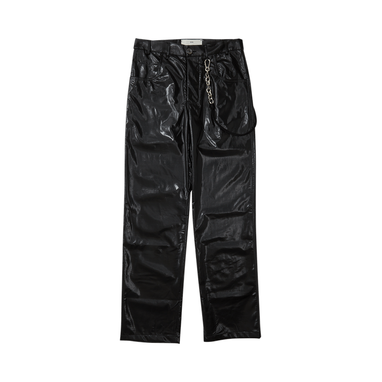 Song for the Mute Long Work Pants "Black Leather"