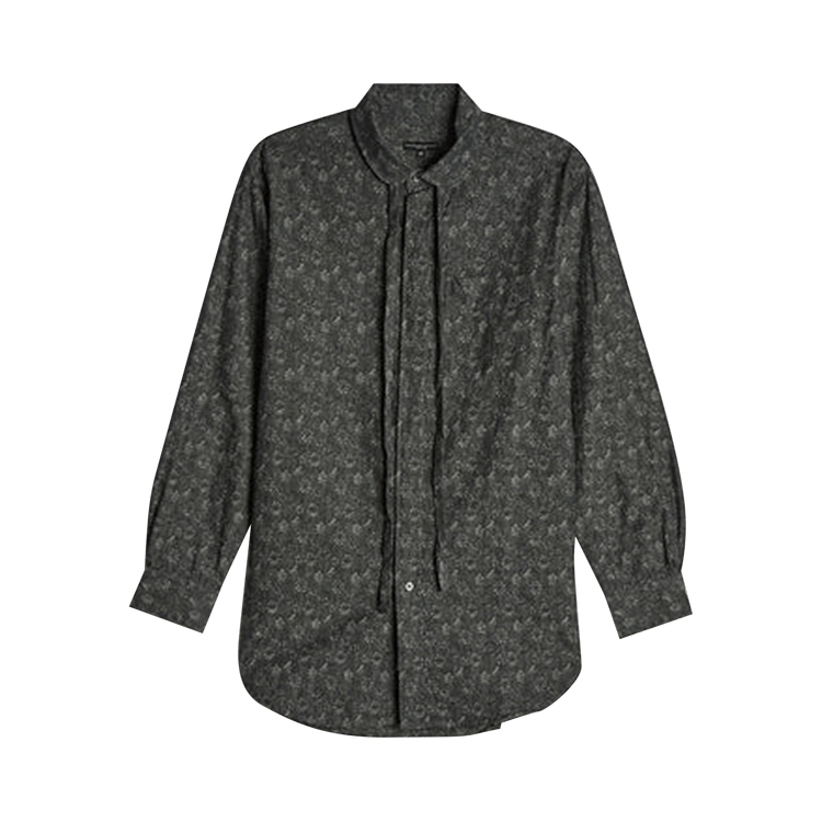 Engineered Garments Rounded Collar Shirt "Grey Floral"