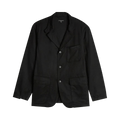 Engineered Garments Wool Cotton Flannel Loiter Jacket "Black"