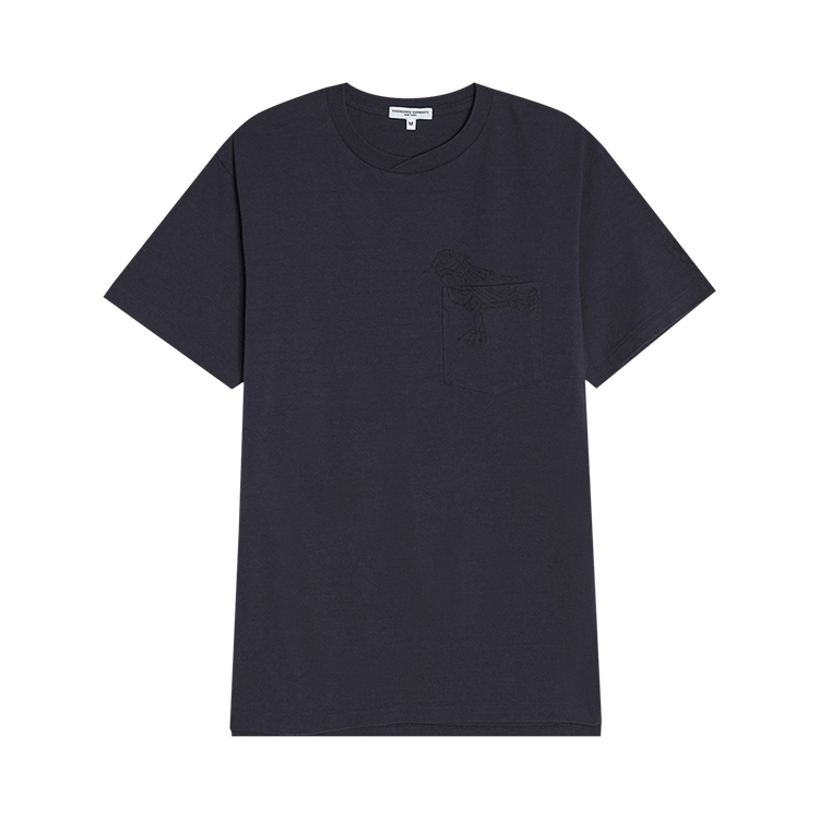Engineered Garments Printed Cross Crew Neck T-Shirt "Navy Phoenix"