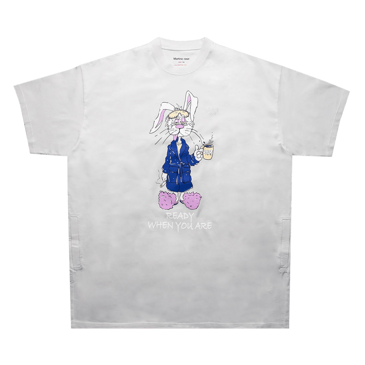 Martine Rose Bunny Oversized T-Shirt "Light Grey"