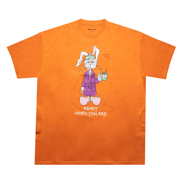Martine Rose Bunny Oversized T-Shirt "Orange"