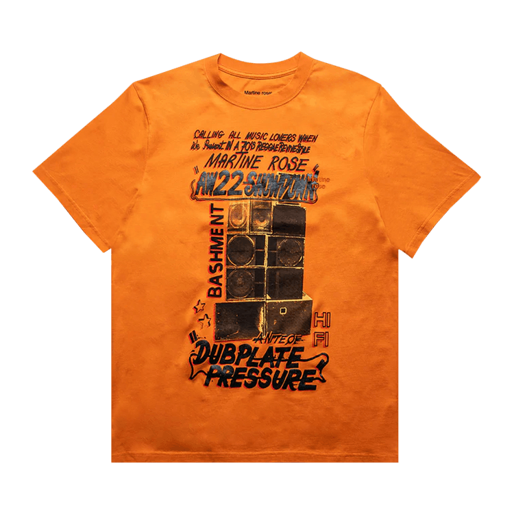 Martine Rose Dubplate Pressure Classic T-Shirt "Orange"
