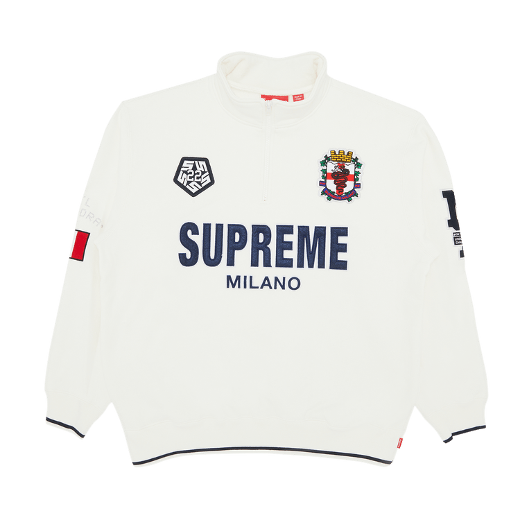 Supreme Milano Half Zip Pullover "White"