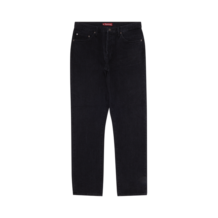 Supreme Stone Washed Slim Jean "Washed Black"