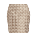 Marine Serre Moon Diamant Regenerated Jacquard Mini Skirt "Moon Diamant Beige Jacquard"