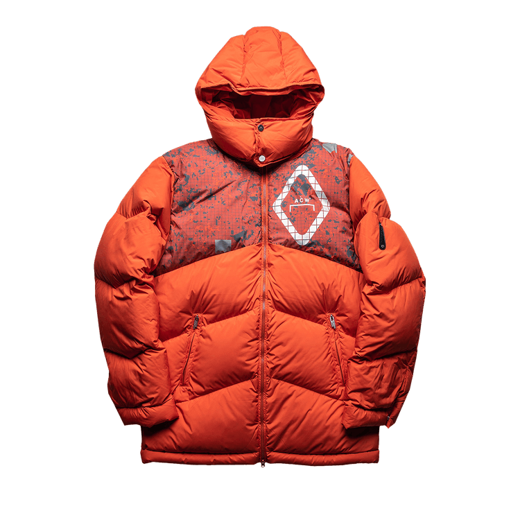 A-Cold-Wall* Rust Paneled Down Jacket "Rust Orange"