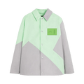 A-Cold-Wall* Geometric Overshirt "Grey/Green"