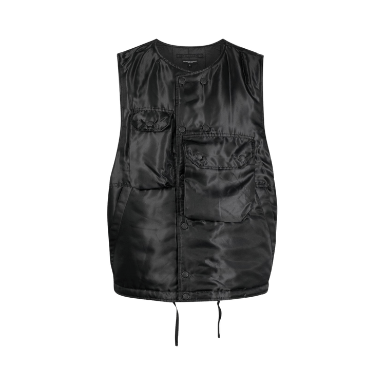 Engineered Garments Polyester Pilot Twill Cover Vest "Black"