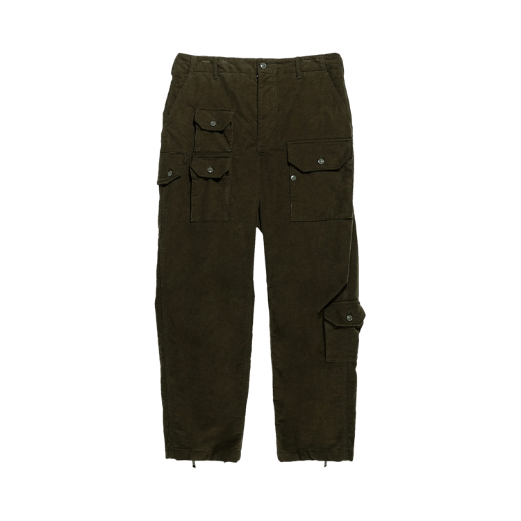 Engineered Garments Cotton Moleskin Flight Pants "Olive"