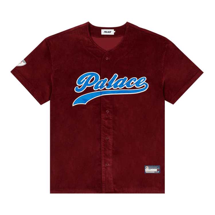 Palace Cord Baseball Jersey "Burgundy"