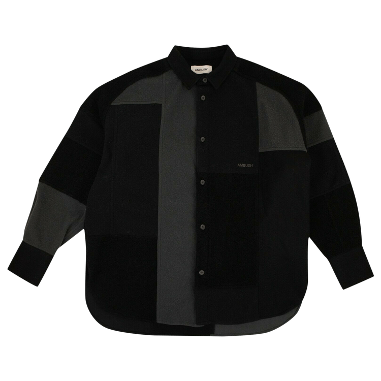 Ambush Patchwork Shirt "Black/Grey"