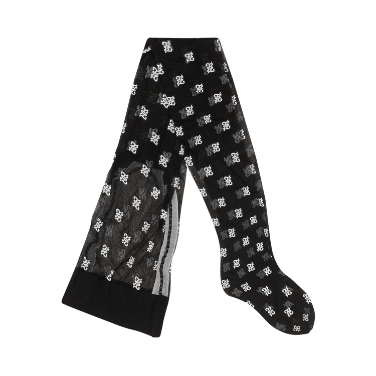 Fendi Nylon Logo Stockings "Black"