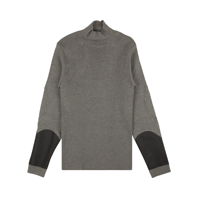 1017 ALYX 9SM Ribbed Inside Out Turtleneck Wool Sweater "Grey"