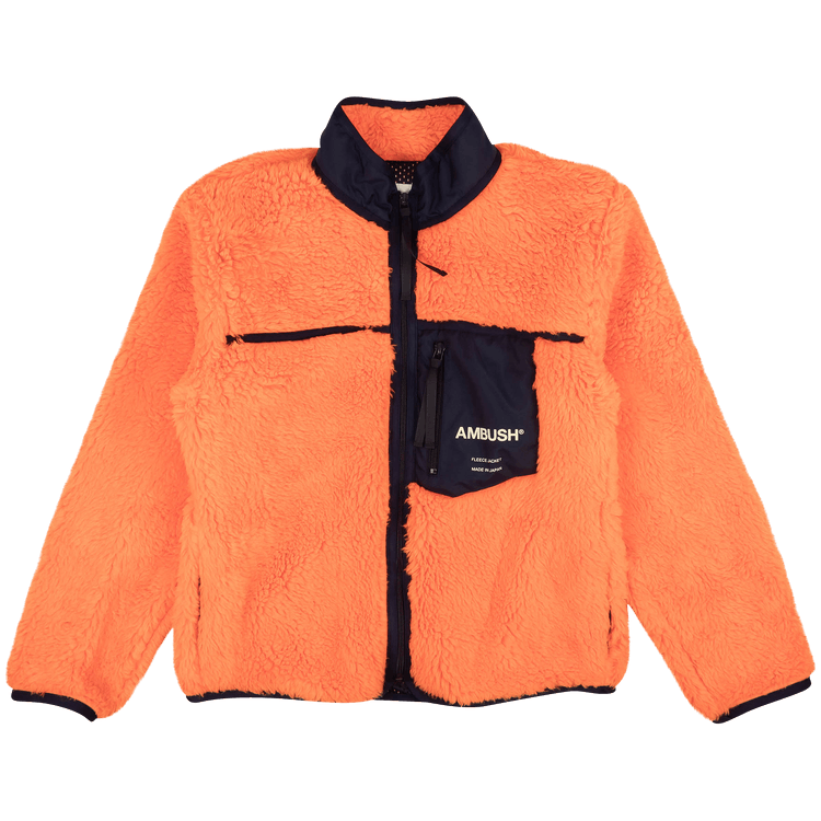 Ambush Trim New Fleece Logo Jacket "Orange"