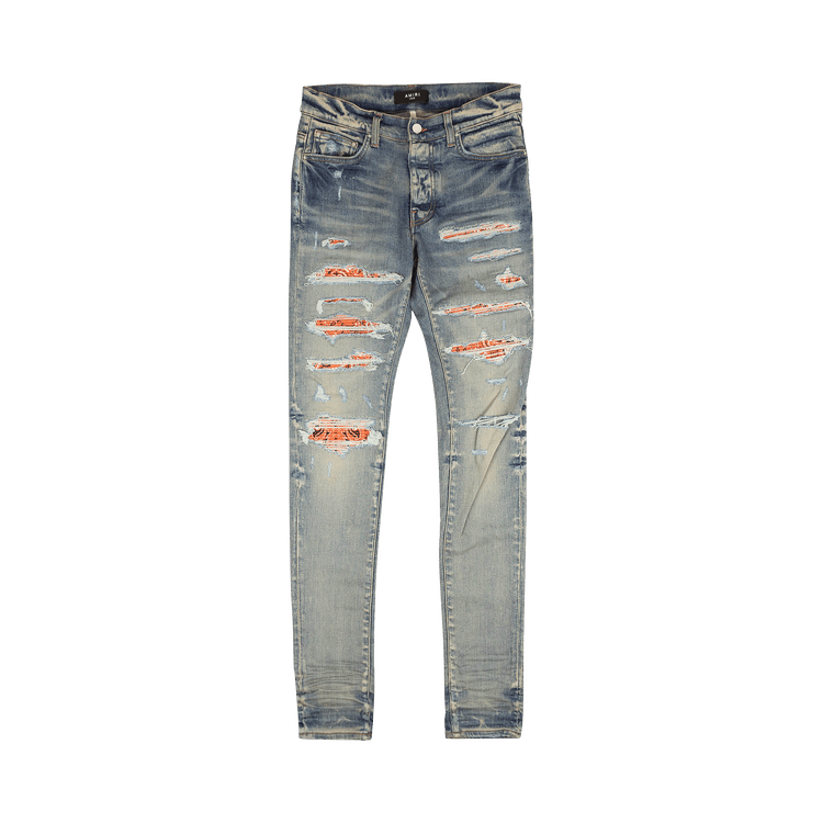 Amiri Bandana Thrasher Slim Jeans "Blue"