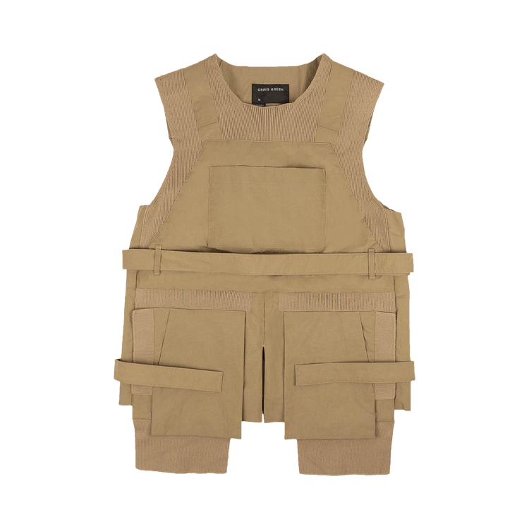 Craig Green Ribbed Utility Vest "Cream"