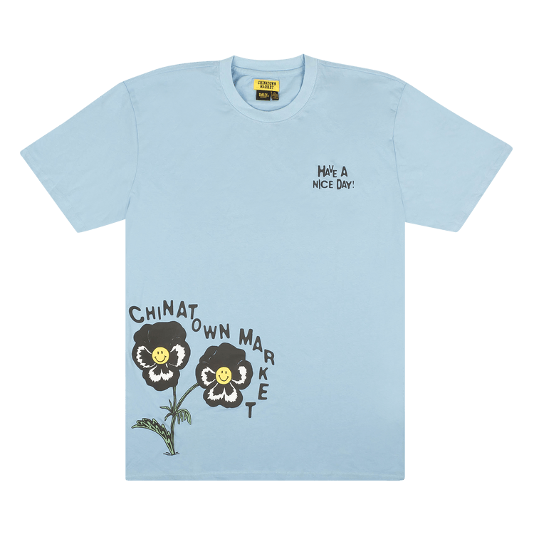 Chinatown Market Light Have A Nice Day T-Shirt "Blue"