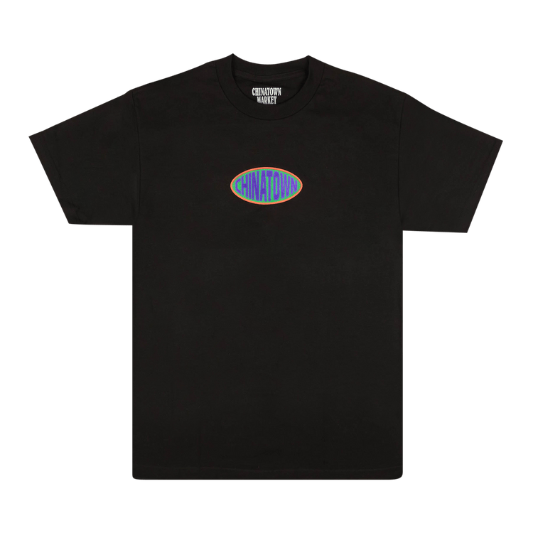 Chinatown Market Logo Patch Short-Sleeve T-Shirt "Black"