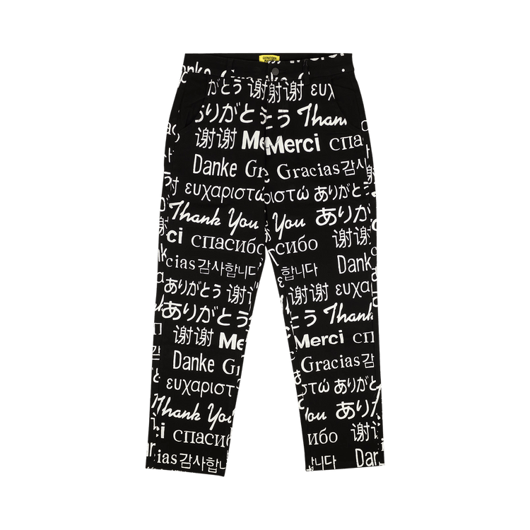 Chinatown Market Thank You Languages Pants "Black"