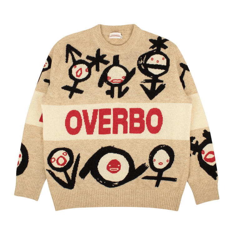 Charles Jeffrey Loverboy Gender Symbol Wool Sweater "Cream"