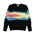 Charles Jeffrey Loverboy Shreddies Multi Wool Sweater "Black"