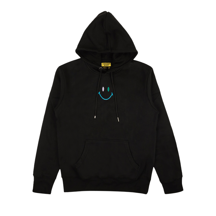 Chinatown Market x Smiley Embroidered Smiley Hoodie "Black"