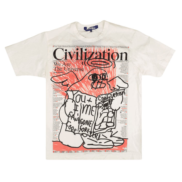 Junya Watanabe Civilization T-Shirt "White"