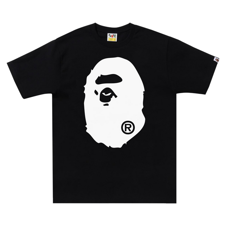 BAPE Bicolor Big Ape Head Tee "Black"