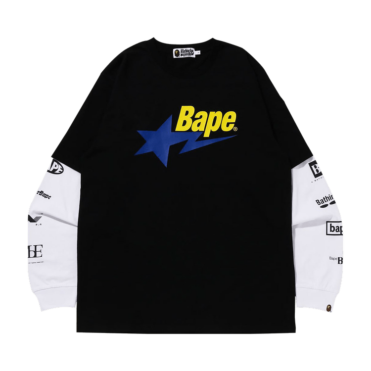 BAPE Sta Layerd Long-Sleeve Tee "Black"