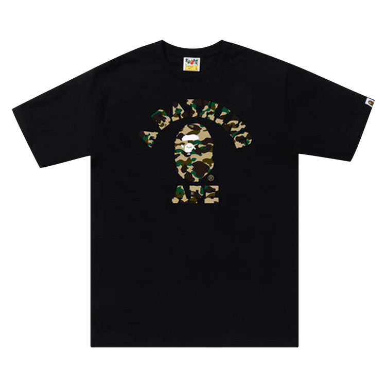 BAPE 1st Camo College Tee "Black/Yellow"