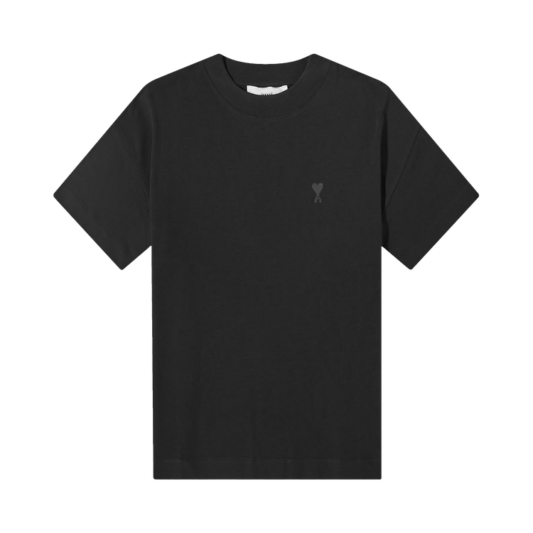 Ami Tonal Small ADC T-Shirt "Black"