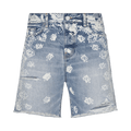 Amiri Bleach Bandana Denim Short "Clay Indigo"