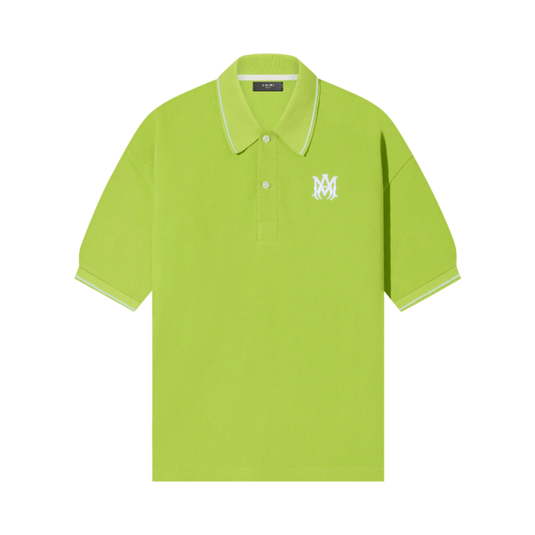Amiri Solid Short-Sleeve Polo "Lime"