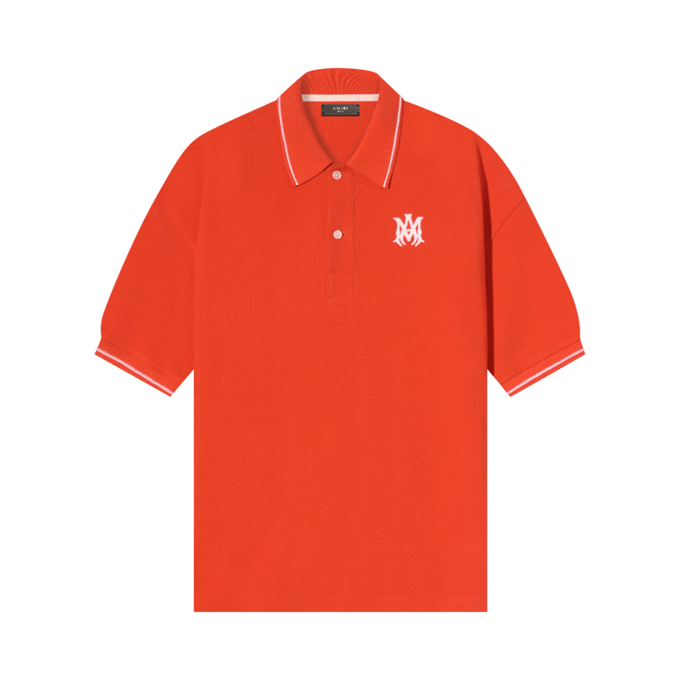 Amiri Solid Short-Sleeve Polo "Orange"