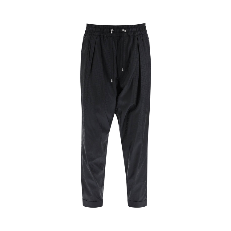 Balmain Monogram Harem Cut Pants "Noir"