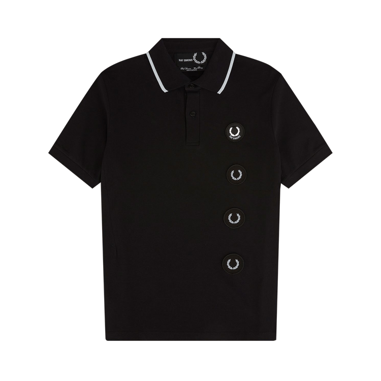 Fred Perry x Raf Simons Laurel Detail Roll Neck Top "Cloud Blue"