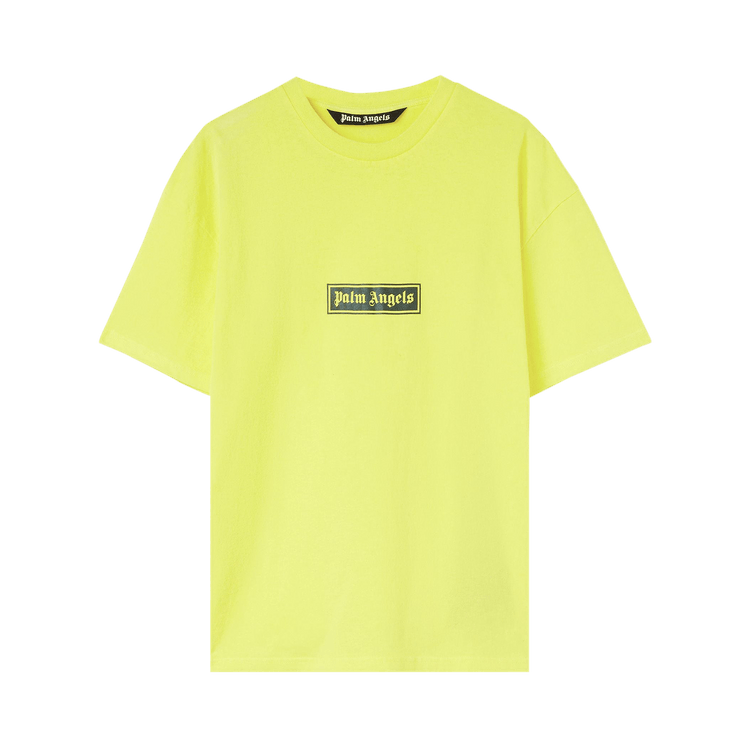 Palm Angels GD Box Logo Tee "Yellow/White"