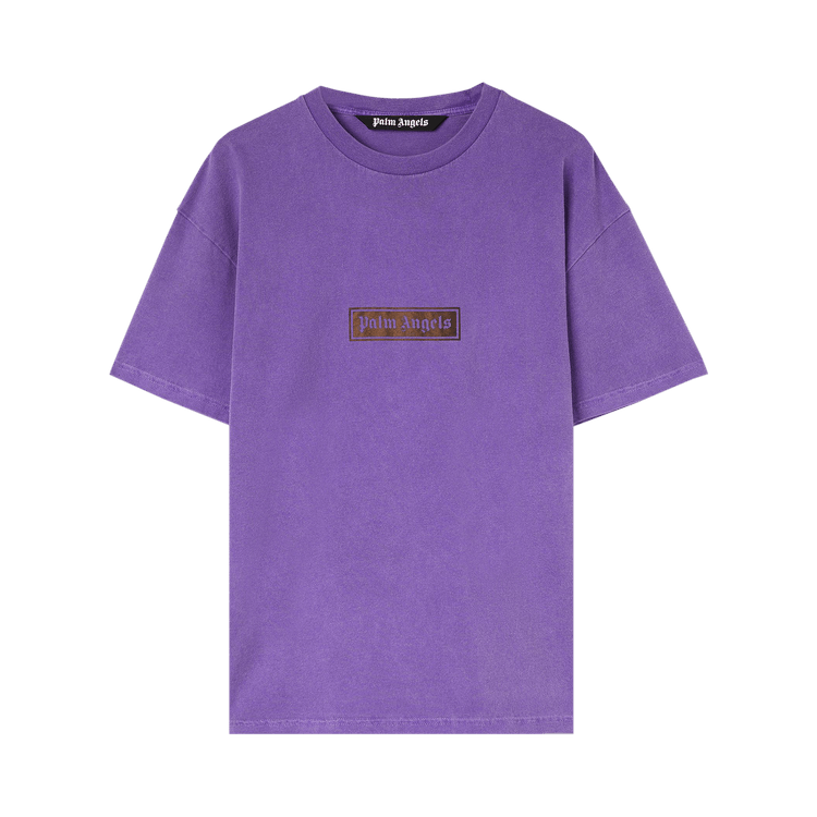 Palm Angels GD Box Logo Tee "Purple/White"